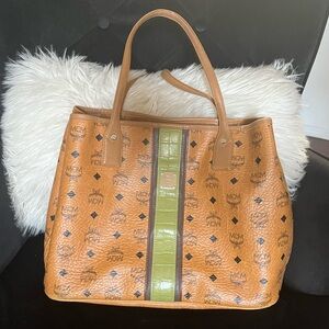 Authentic Vintage MCM leather cross shoulder bag